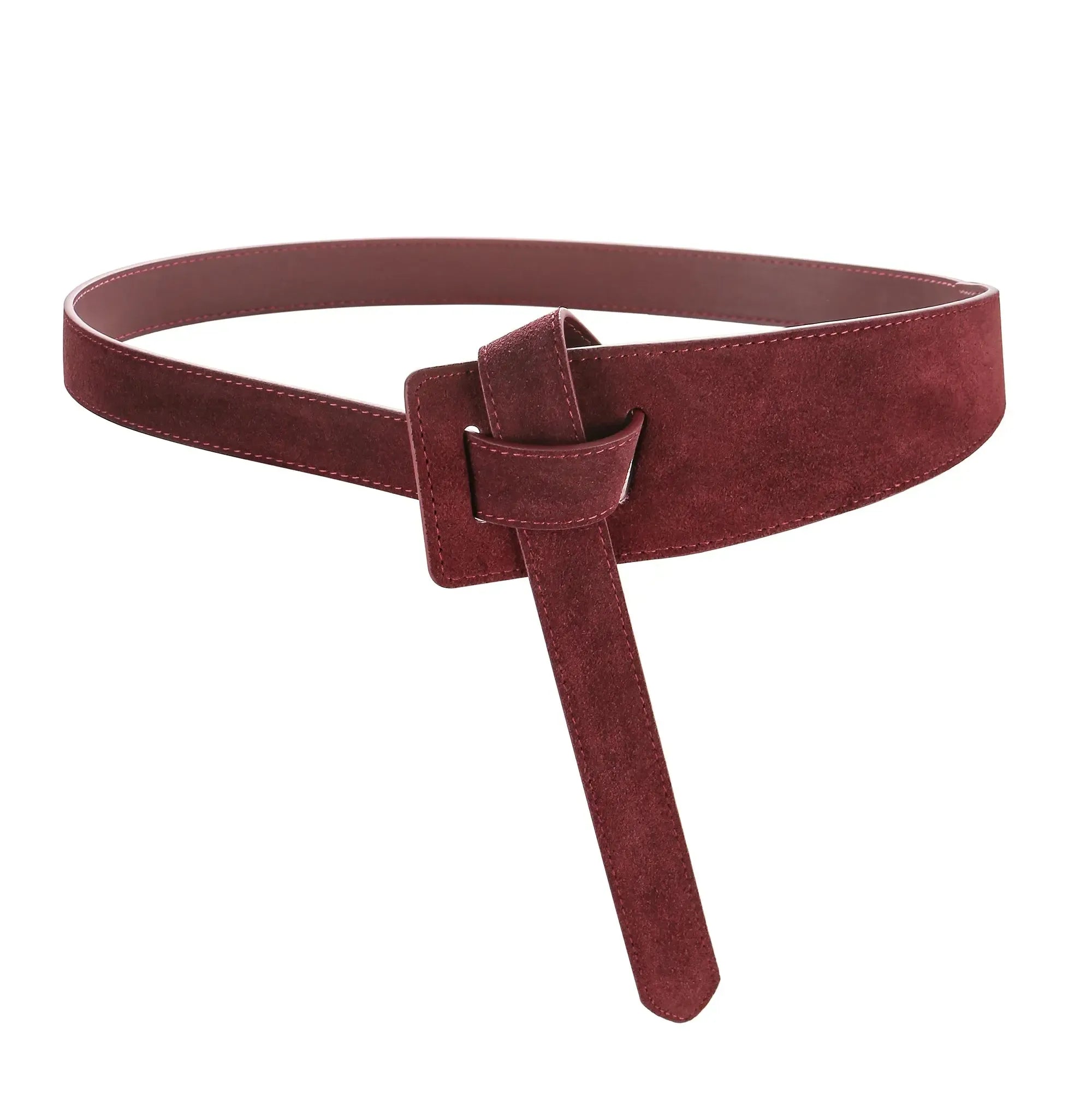 Ceinture corset en Daim pour Femme - Sangle Nouée